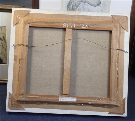 § Pierre de Clausades (1910-1976) En Bretagne 18 x 21in.